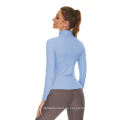 Camisa de competencia ecuestre de Baselayer azul Zip Zip